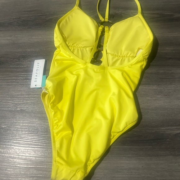 Seafolly Yellow One-Piece Swimsuit - Picture 4 of 5
